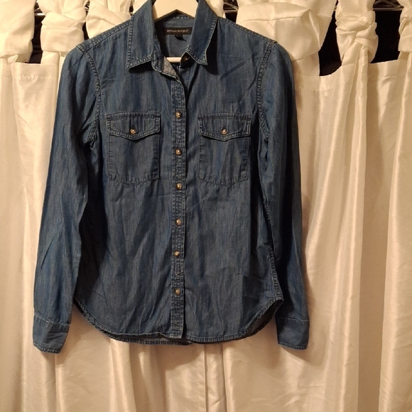 Banana Republic Tops - Banana Republic Blue Button Down Shirt XS